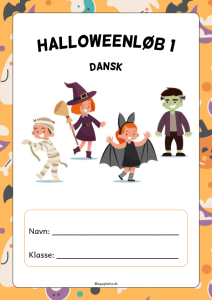 Halloweenløb i dansk. Lær om halloween med et danskfagligt fokus.