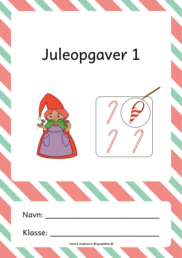Juleopgaver til børn i alderen 3-5 år.