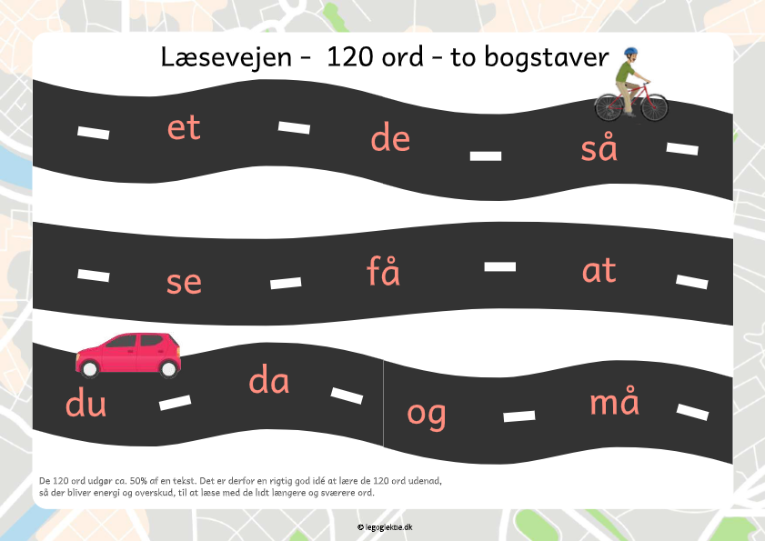 Spil til dansk med de 120 ord.