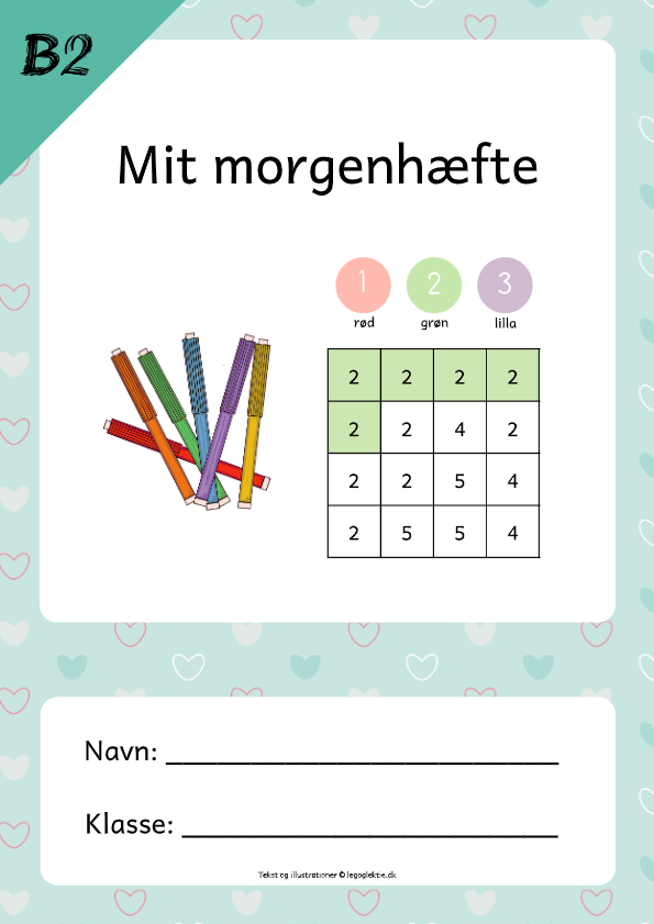 morgenhæfte 1. klasse dansk matematik
