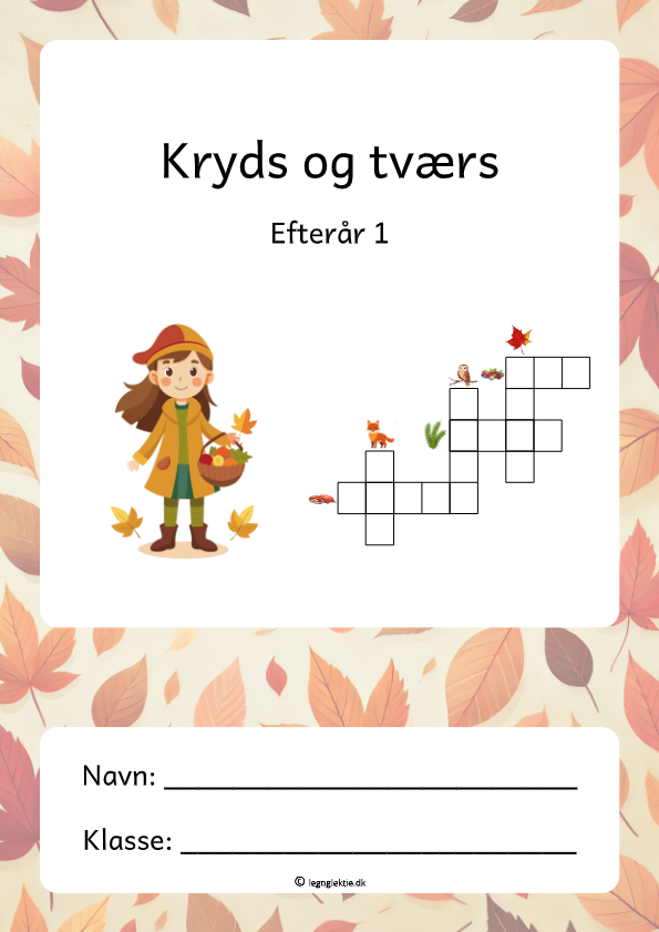 Kryds og tværs med efterår til dansk 2. - 3. klasse.