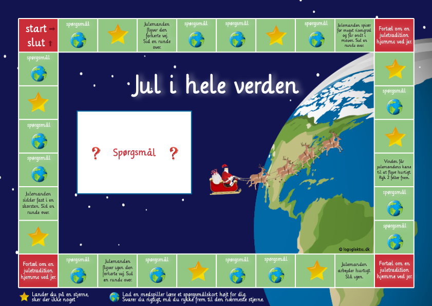 Jul spil dansk 4. - 6. klasse med jul i hele verden.