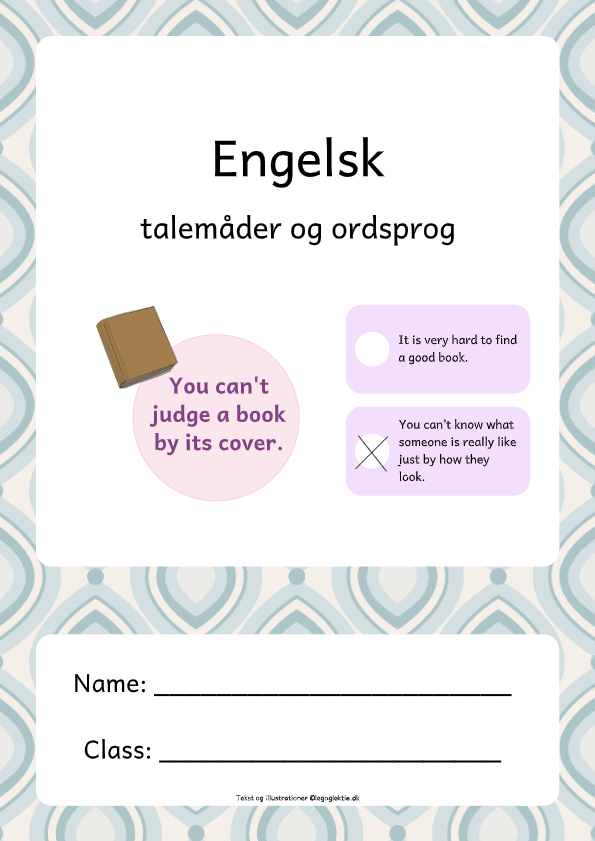 engelsk talemåder ordsprog 5.klasse 6.klasse