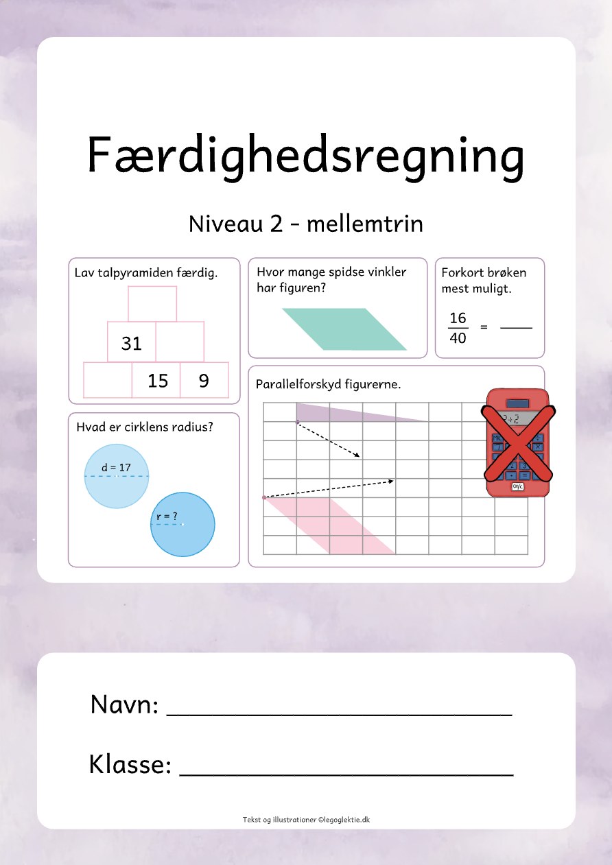 Træn færdighedsregning – matematik 5. klasse